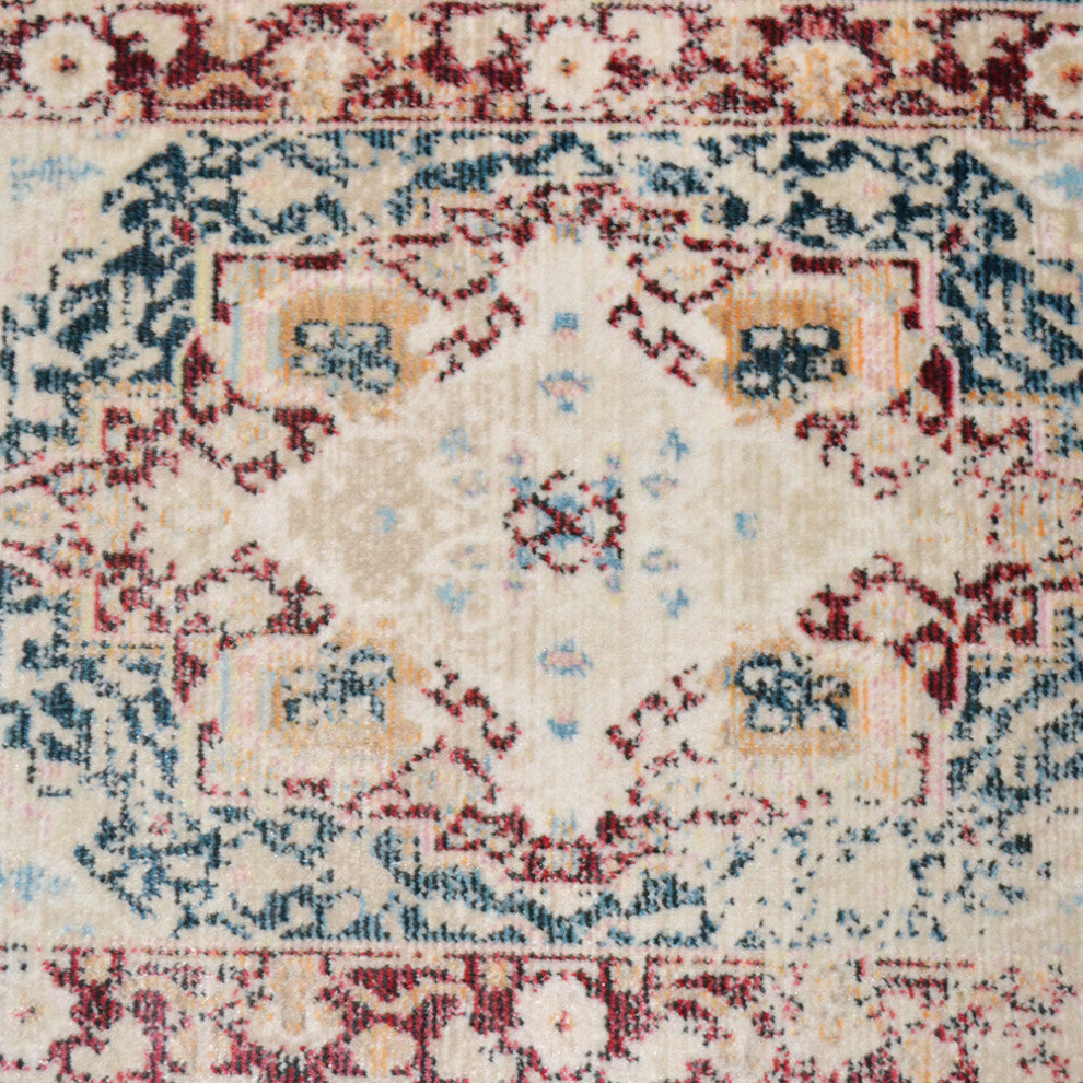 Machine Made Polyester Durable Indoor Outdoor Washable Oriental Pattern Footmat