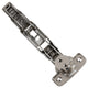 155 Degree Full Overlay Clip Top Self Close Cabinet Hinge, Single Pack