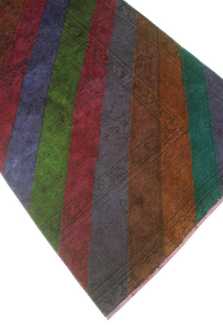 Vintage Overdyed Yelitza Purple/Charcoal Runner, 3'0 x 12'7