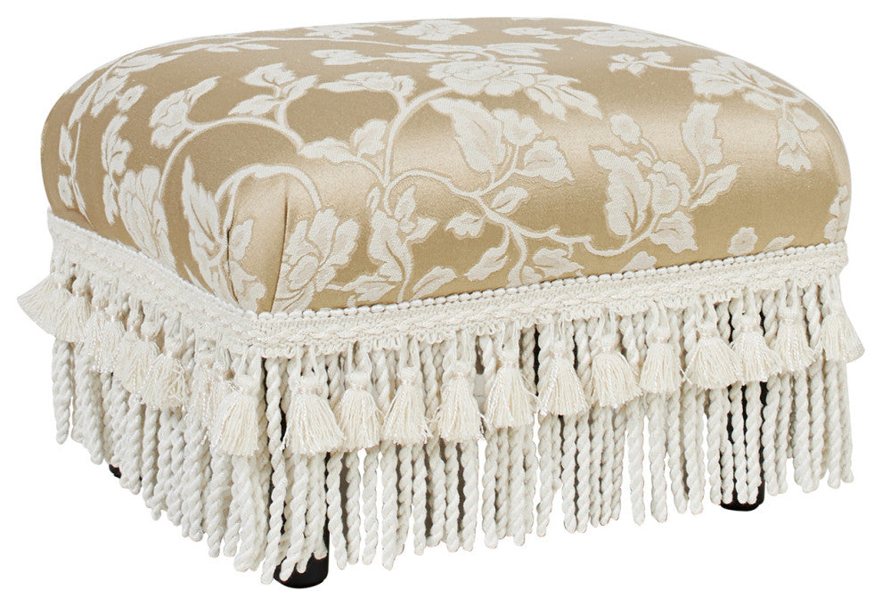 Fiona Decorative Footstool, Beige