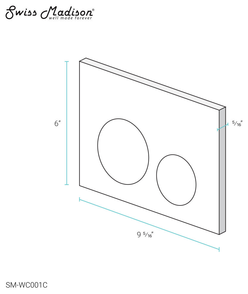 Carre Back to Wall Toilet Bowl Bundle, Glossy White
