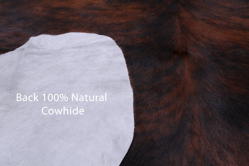 Organic Natural Hair-On Cowhide Area Rug 6' 9" X 5' 8" C1575