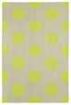 Capel Genevieve Gorder Spots Green 3631_210 Flat Woven Rugs - 5' X 8' Rectangle
