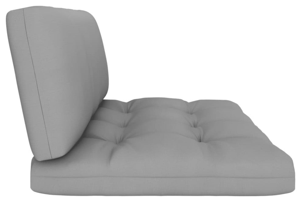 vidaXL Pallet Cushions 2 pcs Gray Fabric