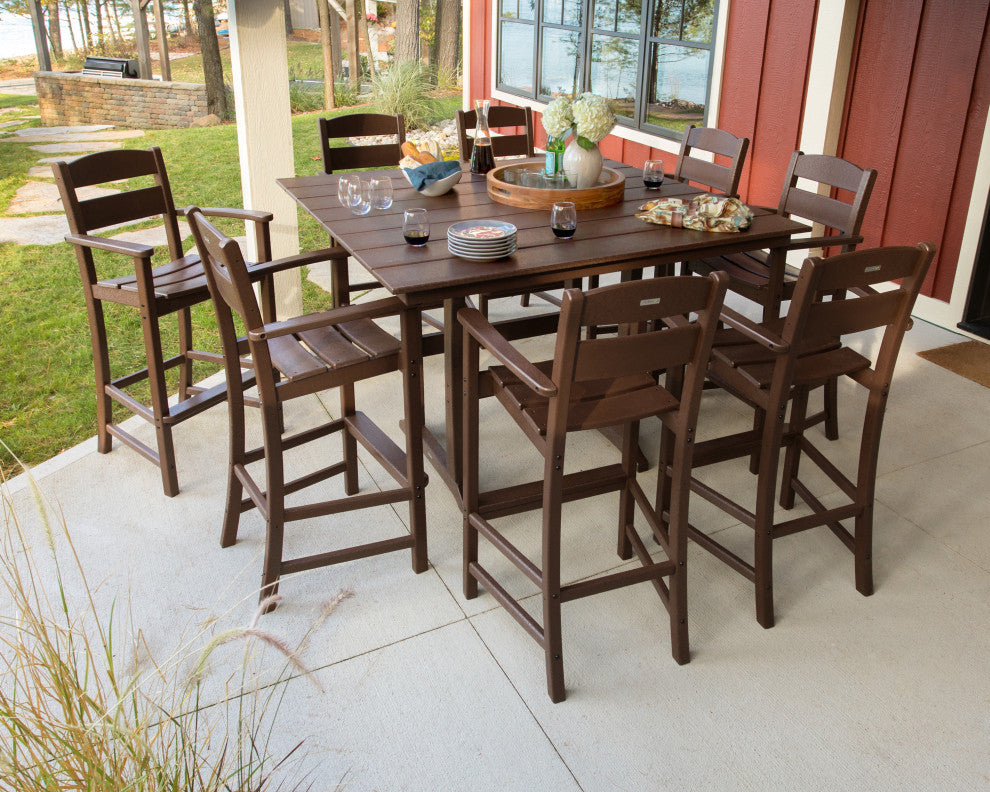Ivy Terrace Classics 9-Piece Bar Set, Mahogany