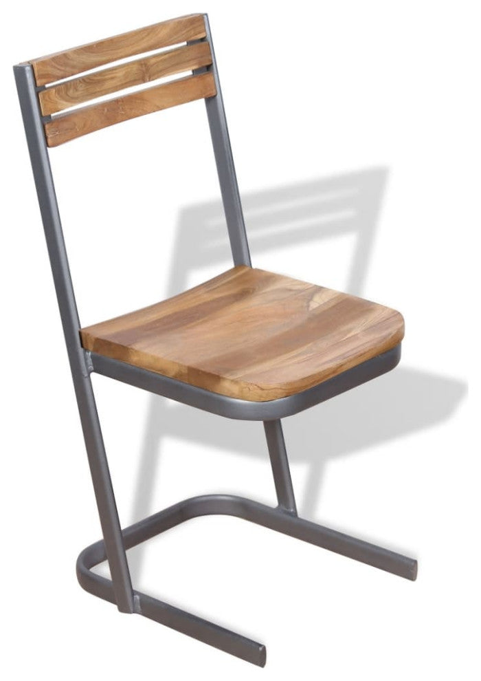 vidaXL Dining Chairs 6 pcs Solid Teak Wood