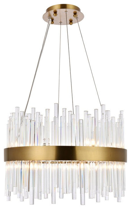 Contemporary Gold 14-Light Chandelier