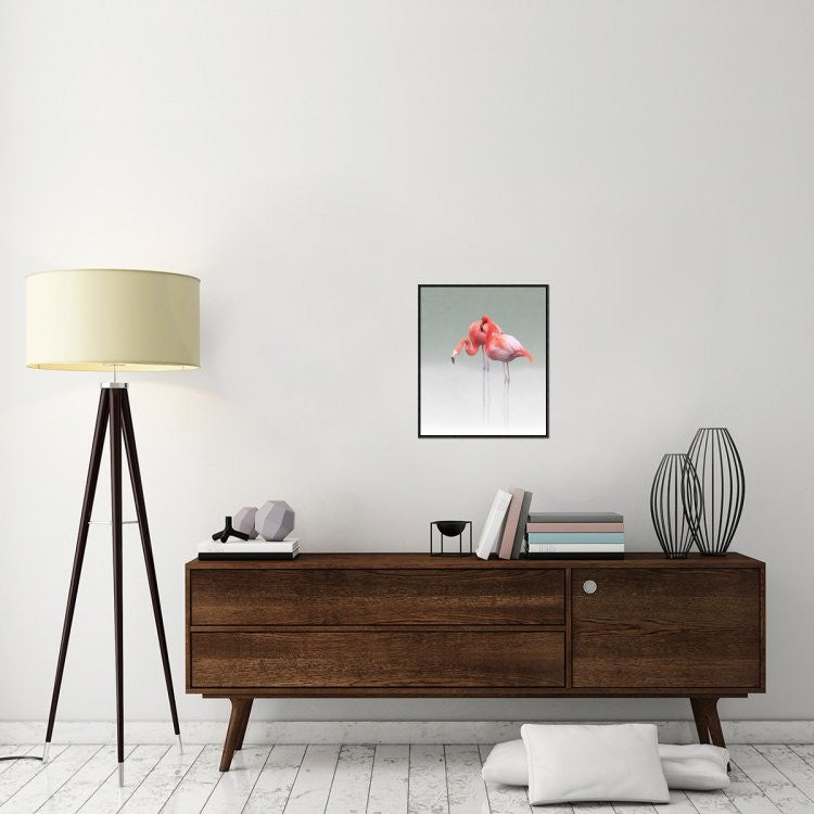 "Just We Two" Framed Canvas Giclee by Anna Cseresnjes, 19x23"