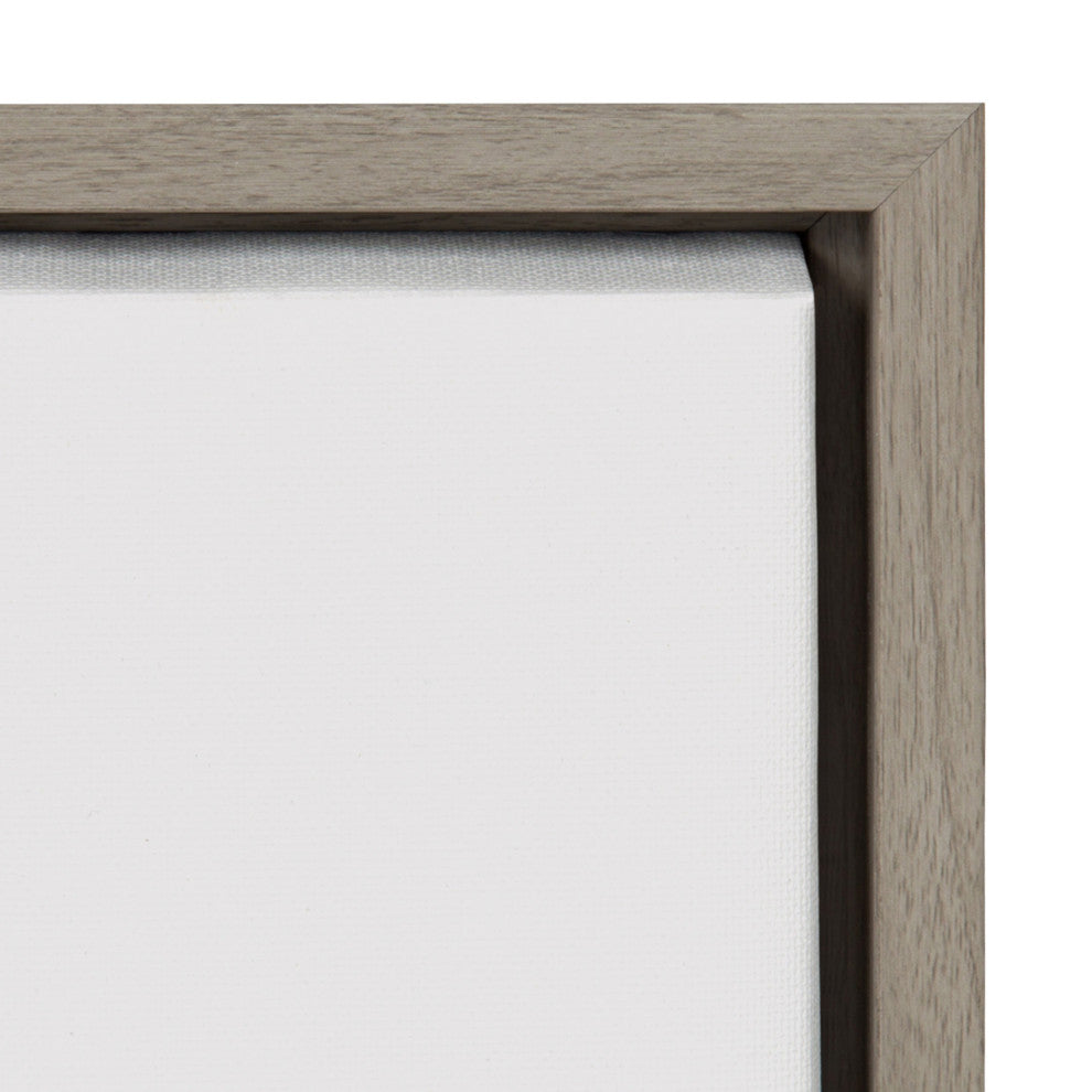 Sylvie I"™m Dennis Framed Canvas by The Creative Bunch Studio, Gray 18x24