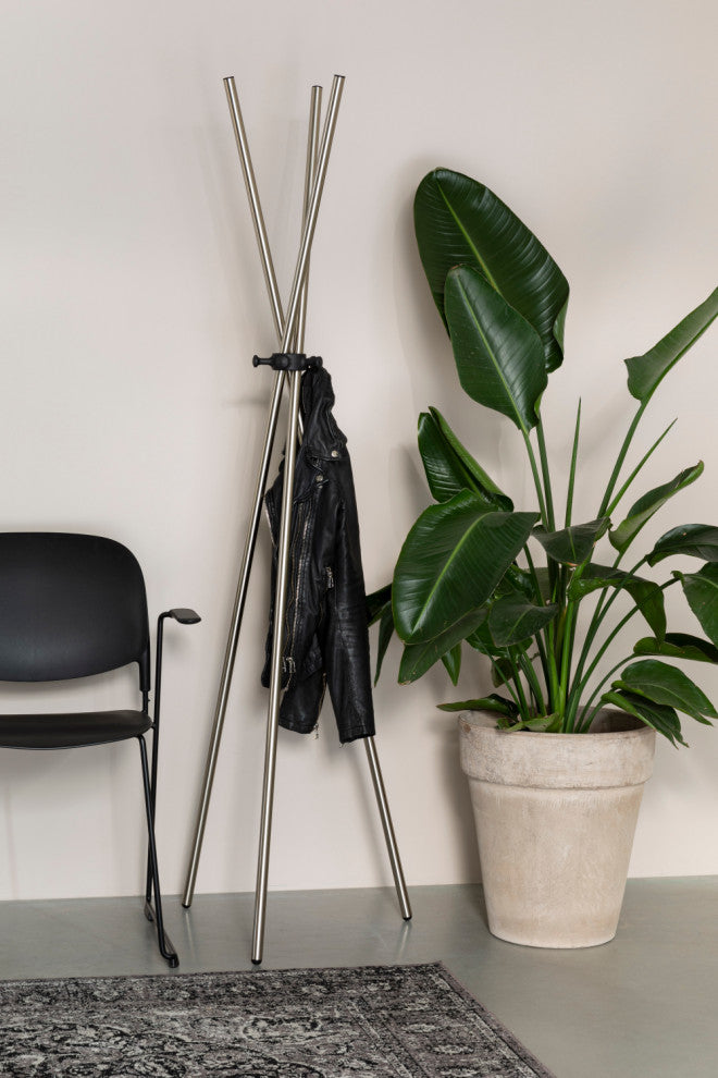 Tripod Metal Coat Rack | DF Darwin, Silver