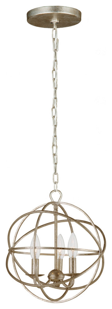 Elight 3 Light Silver Mini Chandelier