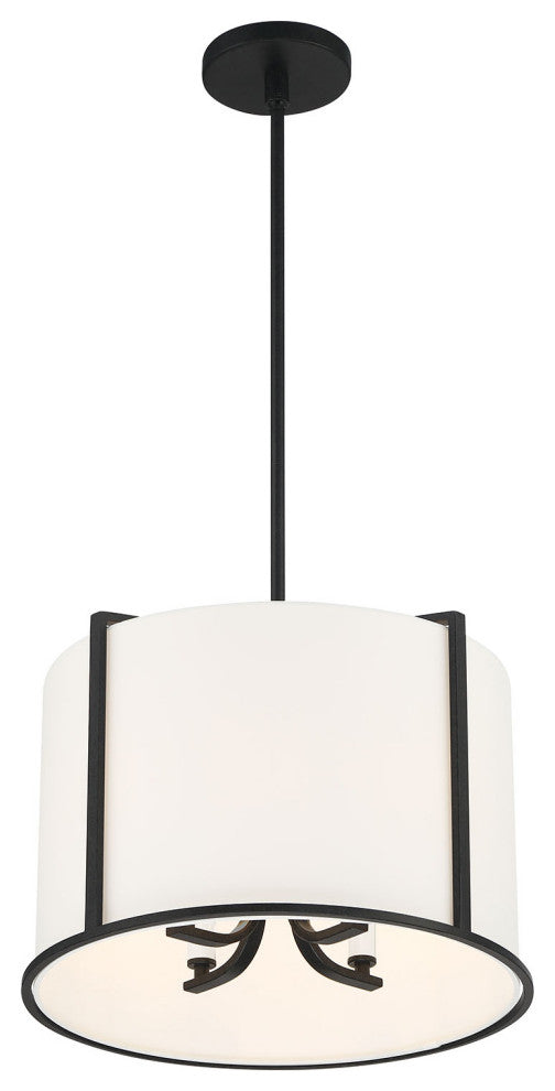 Carlyn 4 Light Black Pendant