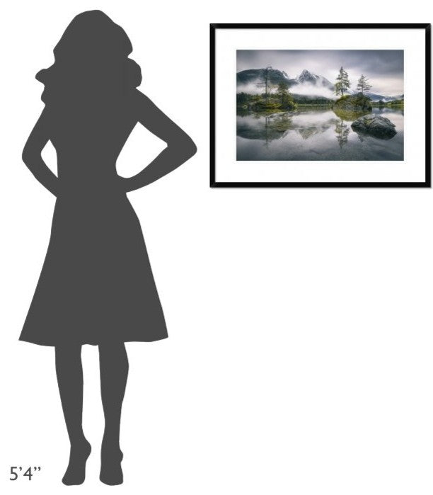 "Rainy Morning At Hintersee (Bavaria)"  by Dirk Wiemer, 32x24"