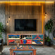 Dresser / Buffet with 6 Drawers made from Recycled Teak Wood Fishing Boats