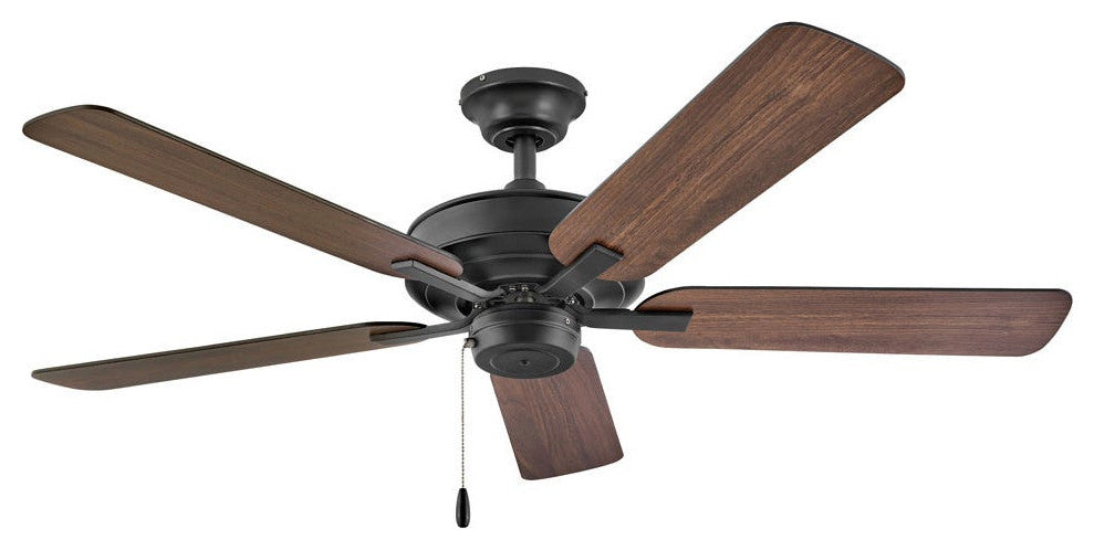 Hinkley Metro 52" Indoor Dual Mount Ceiling Fan, Matte Black