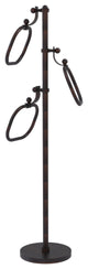 Towel Stand with 9" Oval Towel Rings, Venetian Bronze
