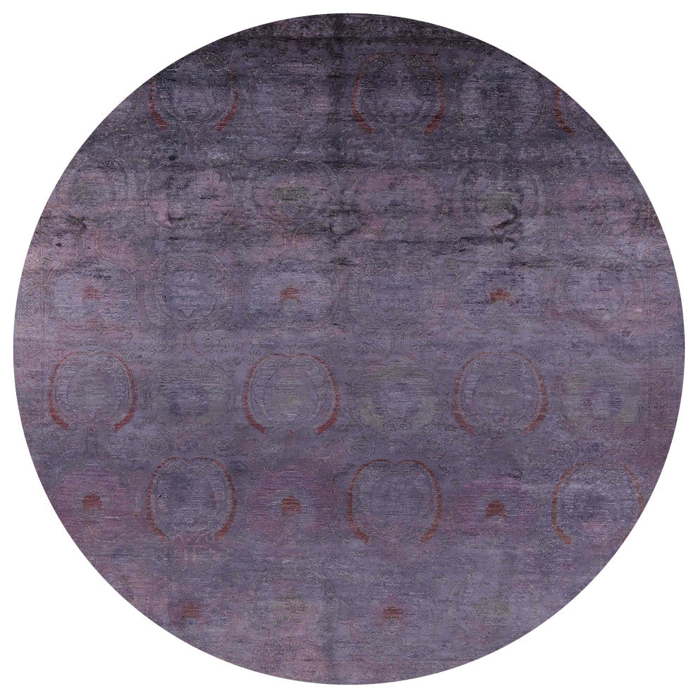 Ahgly Company Indoor Round Mid-Century Modern Area Rugs, 5' Round
