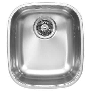 Italia Kitchen Series 13.5" Dual Mount Stainless Steel Bar/Prep Sink