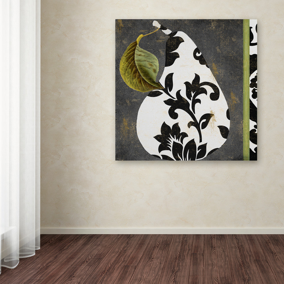 Color Bakery 'Decorative Pear I' Canvas Art, 18"x18"