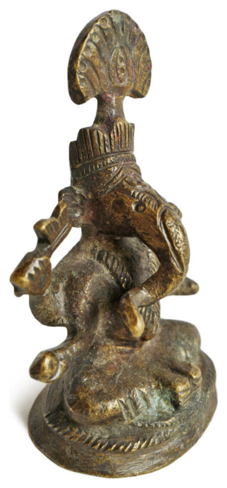 Consigned Antique Small Bronze Ganesha