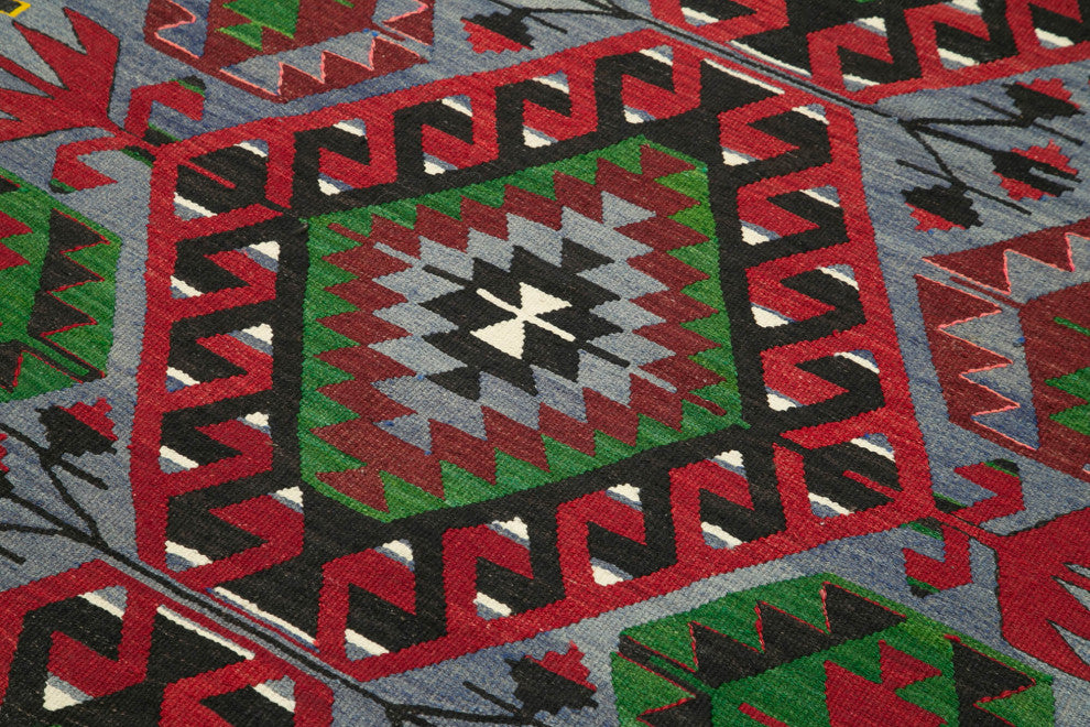 Rug N Carpet - Hand-knotted Turkish 5' 3'' x 9' 6'' Rustic Kilim Rug