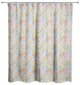 Wild Flower Floral on Blue 71x74 Shower Curtain