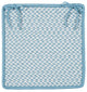 Colonial Mills Chair Pad Outdoor Houndstooth Tweed Sea Blue Chair Pad