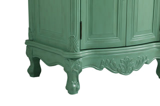 27" Single Bathroom Vanity, Antique Beige With ivory white engineered marble, Vintage Mint, Ivory White Engineered Marble Top