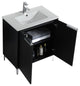 Wilmington Bath Vanity, Chestnut, 30 Inch, Polished Chrome Hardware
