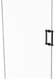 Contemporary 8" Back to Back Shower Door Pull, Oil Rubbed Bronze