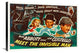 "Abbott & Costello - Meet The Invisible Man Poster" Canvas Giclee, 30"x20"
