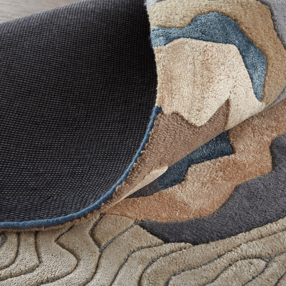 Weave & Wander Arwyn Modern Viscose Rug, 2'x3'