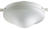 Quorum 1-Light Outdoor Flush Mount, White
