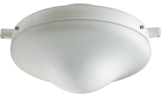 Quorum 1-Light Outdoor Flush Mount, White