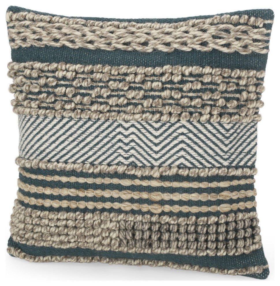 Anton Hand-Loomed Boho Pillow Cover, Single