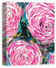 Painterly Pink Flowers 16x20 Canvas Wall Art