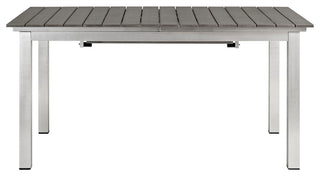 Shore Outdoor Patio Wood Dining Table EEI-2257-SLV-GRY