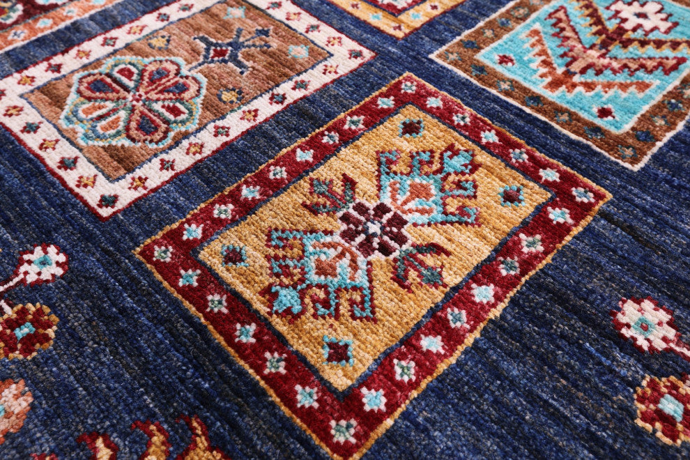 Persian Garden Design Hand-Knotted Wool Rug 6' 6" X 9' 9" - Q12917