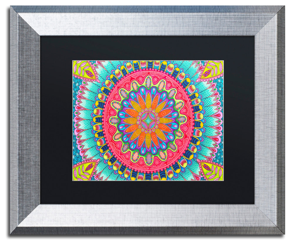 Hello Angel 'Summer Fun' Art, Silver Frame, Black Mat, 14x11