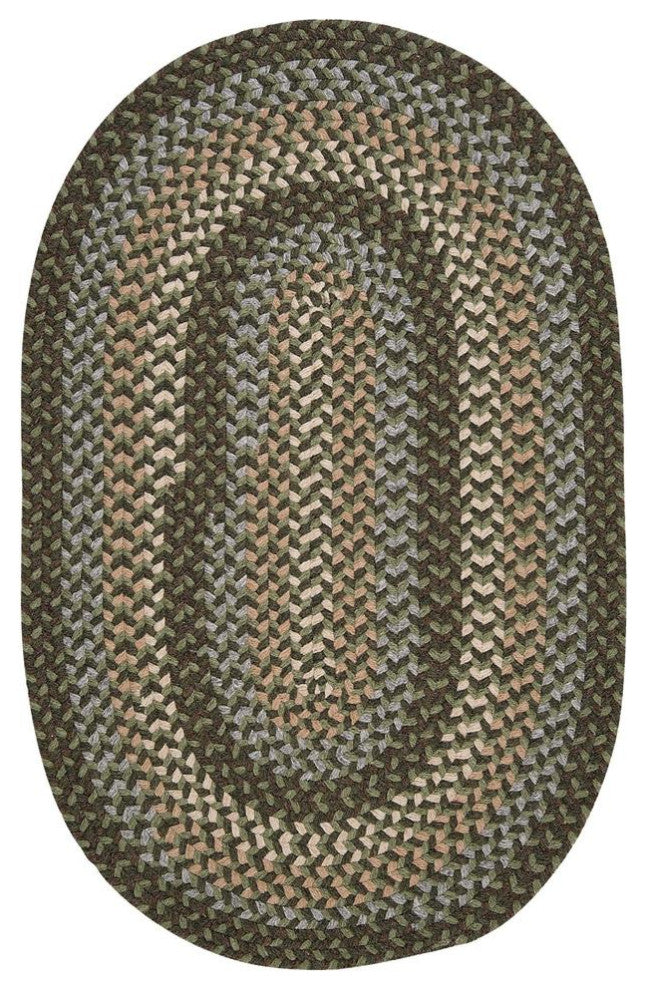 Colonial Mills Rug Boston Common Moss Green Runner, Oval