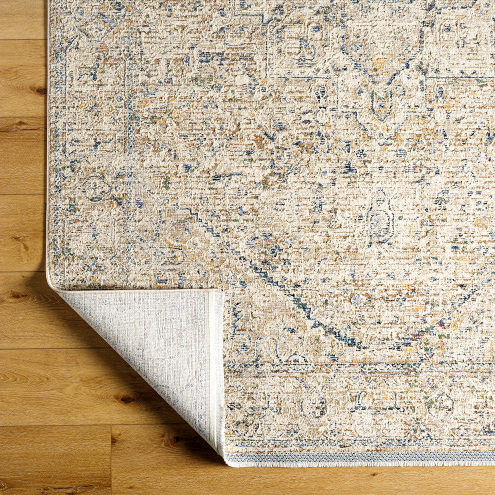 Surya Rivaldo RVD-2307 Machine Woven Area Rug, Cream, 9'4" x 13'1"