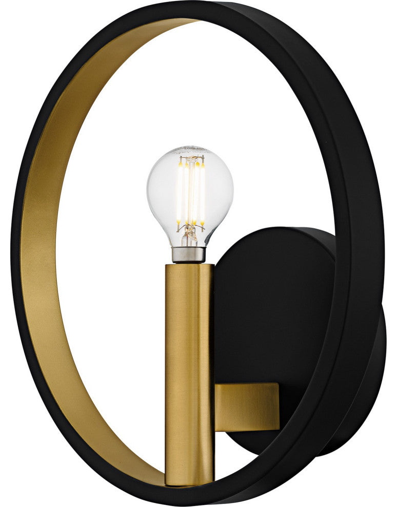 Winsland One Light Wall Sconce in Matte Black