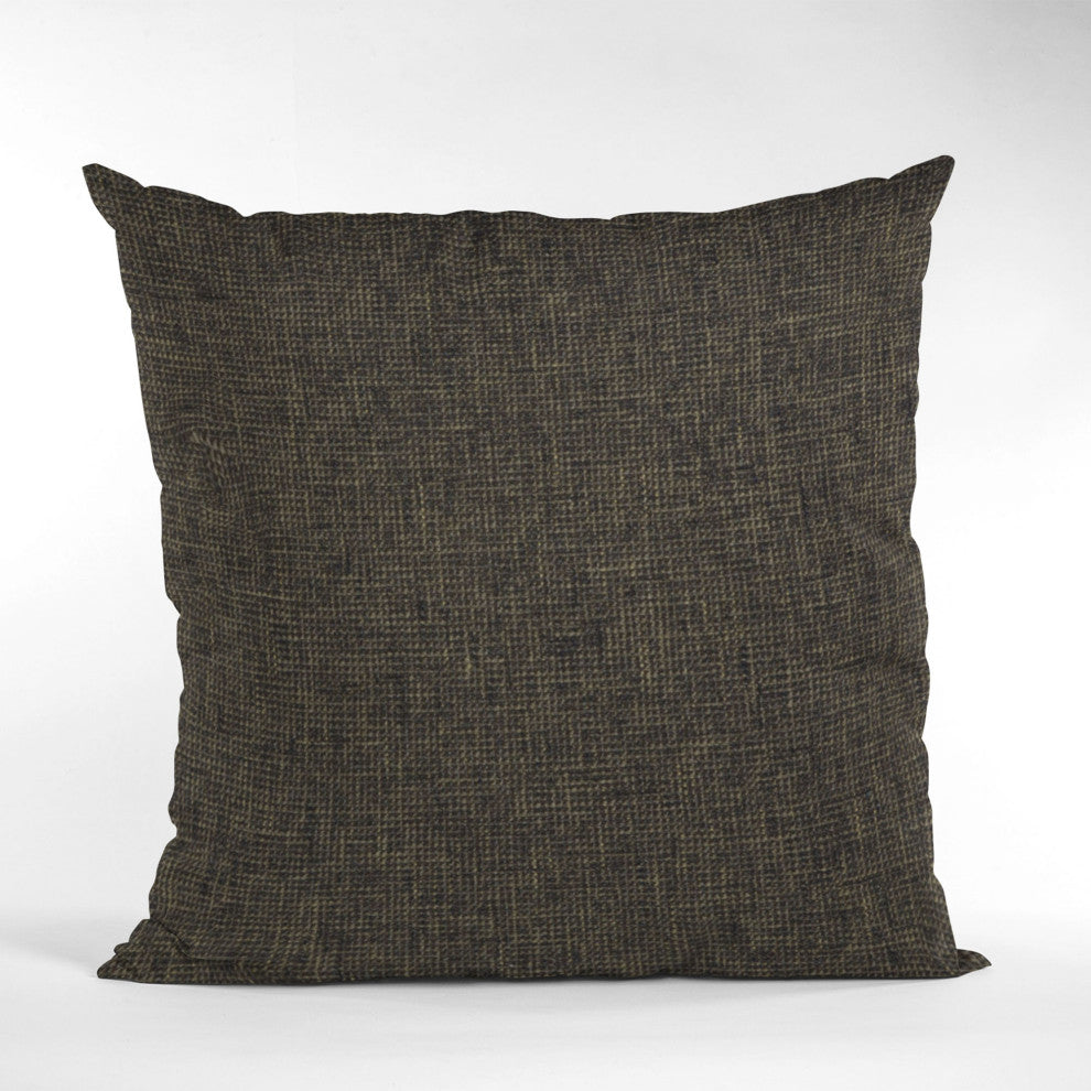 Espresso Waffle Textured Solid Luxury Throw Pillow, Double sided 12"x20"
