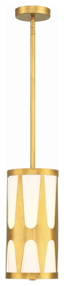 Crystorama Lighting Group ROY-801 Royston 7"W Mini Pendant - Black