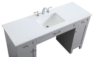 54" ADA Compliant Bathroom Vanity, Gray