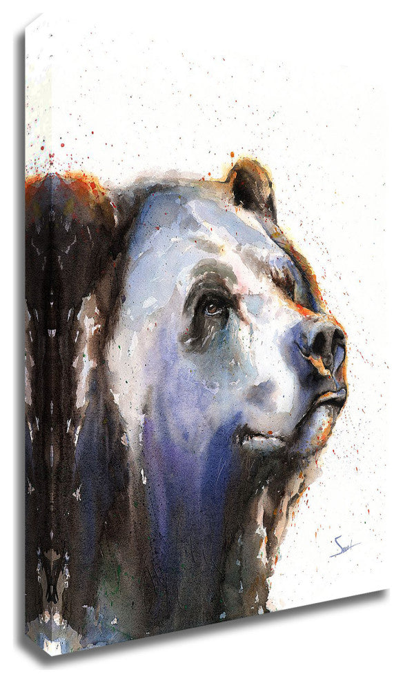 "Bear Portrait" by Eric Sweet, Print on Canvas, 14"x18"