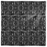 Distressed Chevron Black 58x58 Tablecloth
