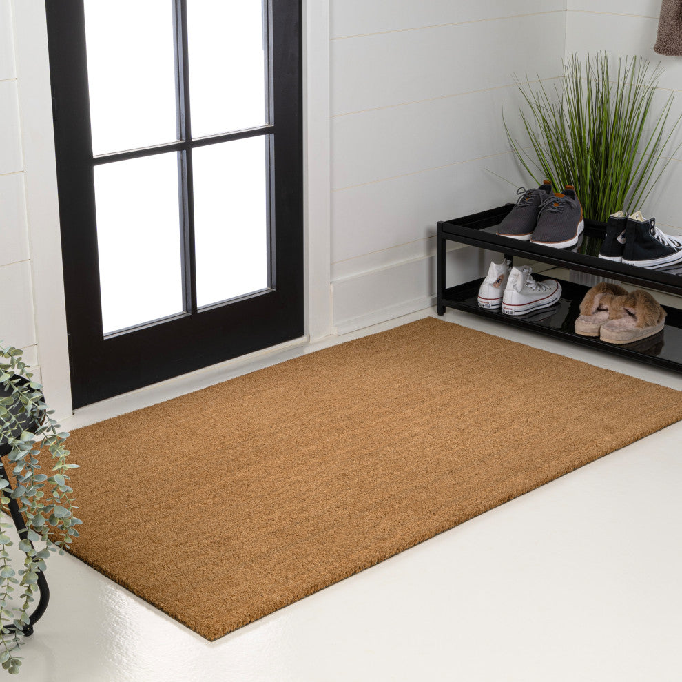 Peater Classic Casual Commerical Natural Coir Light Brown 5 x 8 Doormat