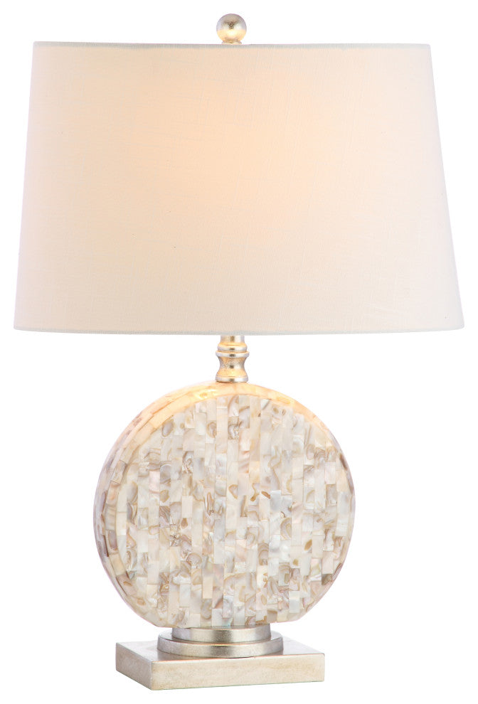 Dennis Seashell LED Table Lamp, Cream, 24"