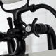 KS247MB Deck Mount Clawfoot Tub Faucet With Hand Shower, Matte Black